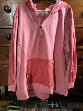 Ariat Women’s Pink Half-Zip Hooded Pullover